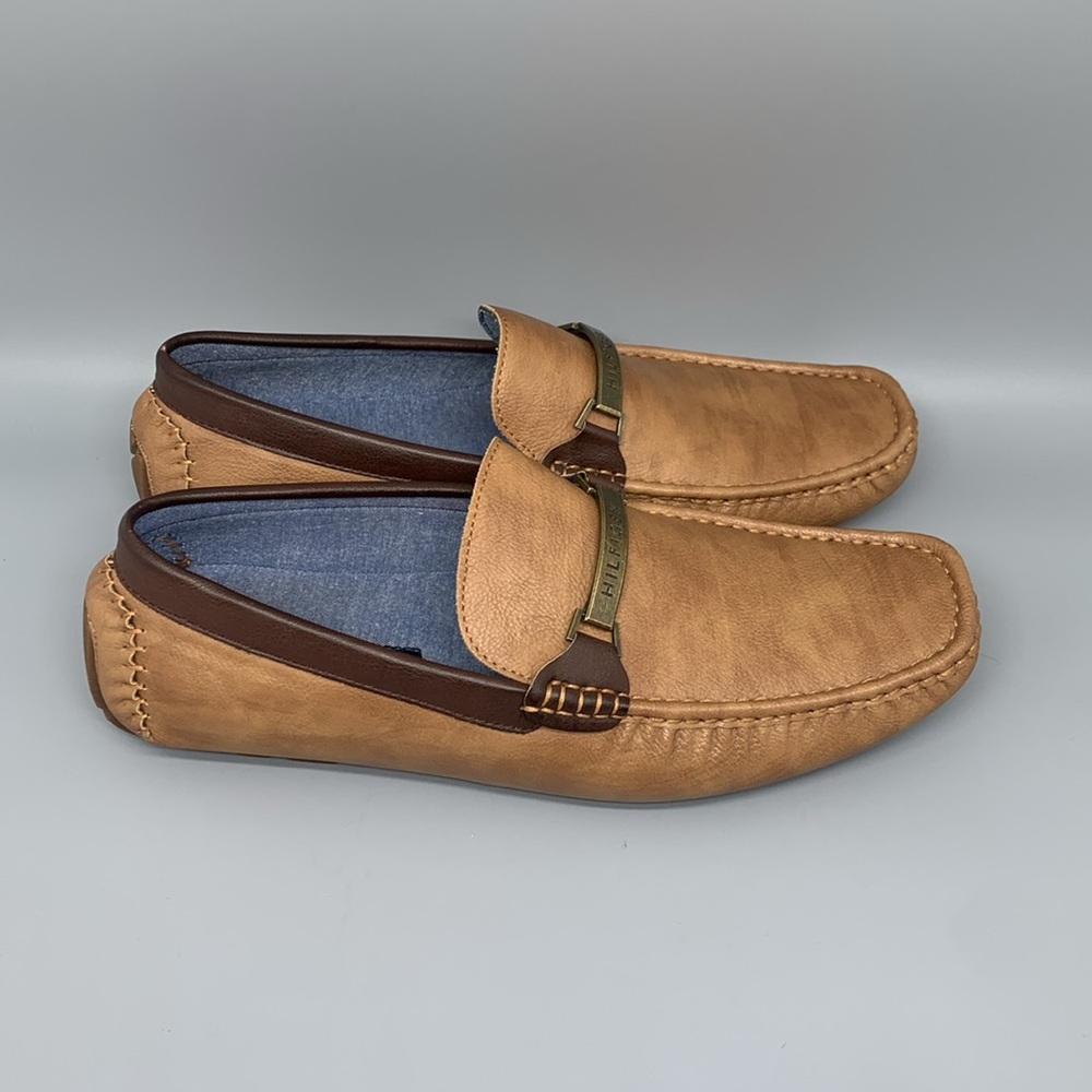 Tommy Hilfiger Axuss Light Brown Moc Toe Loafers Men's Sz 10.5‎ NEW!